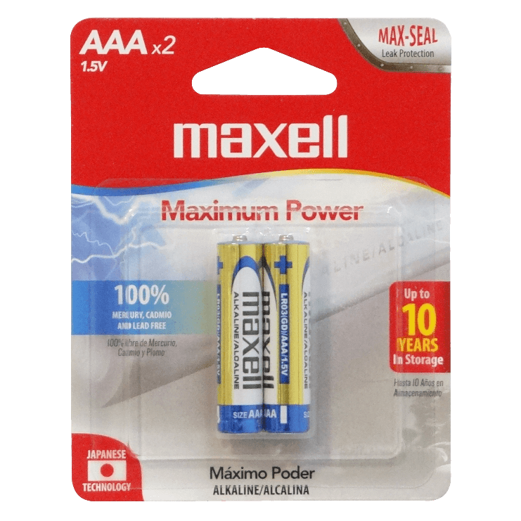 LK - AAA-AP. MAXELL 2-Pilas-AAA Alcalinas LR03 1.5V 1,5V LR03BP2 ...