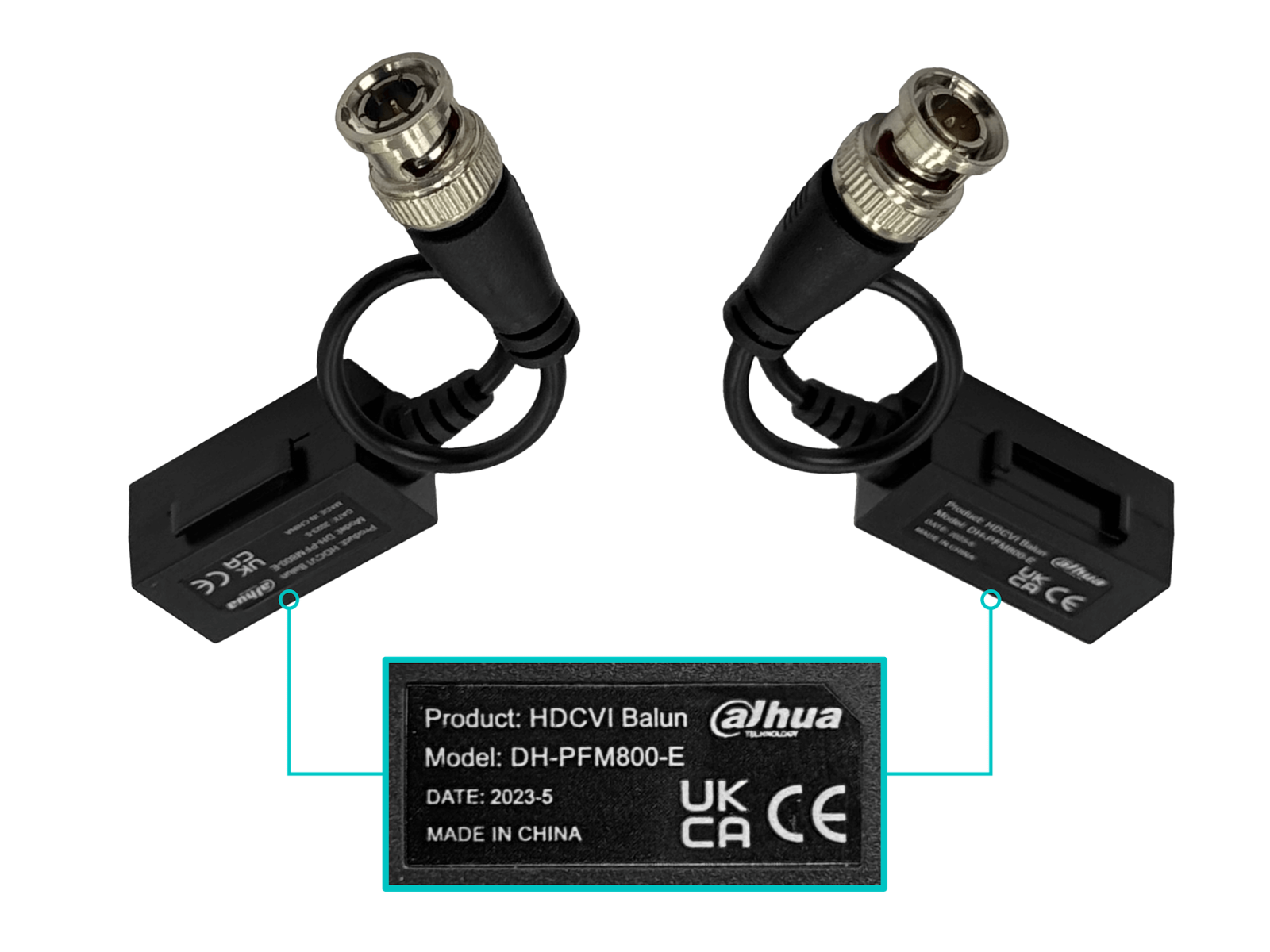 LK - BALUN-HD. DAHUA 2MP Video Balun 1-Par Pin-Push CAT5E/6 Pasivo CCTV ...