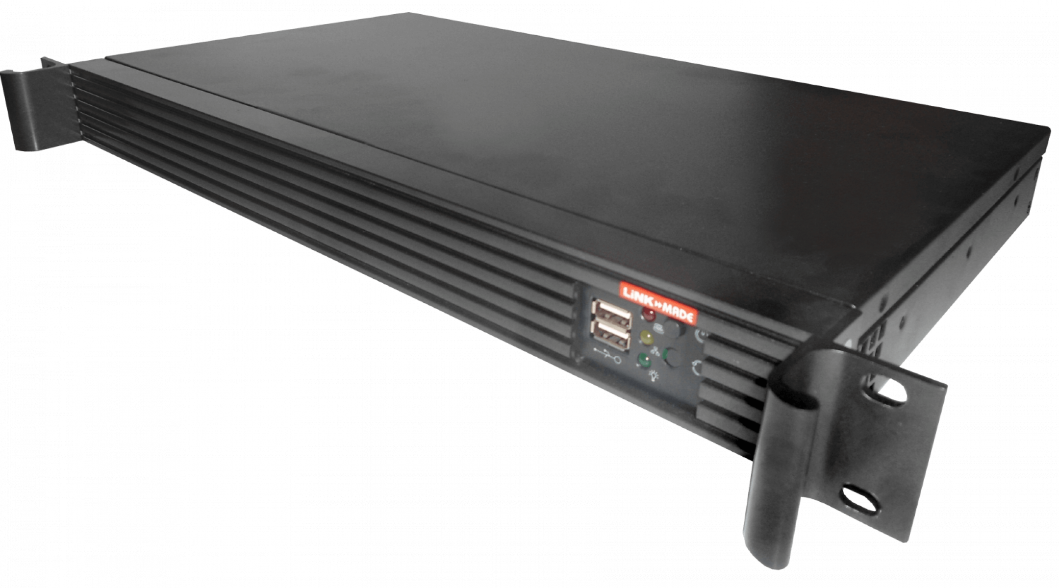 LK - RAG-1U. LINKMADE 1U Case Rack 2-HDD 1-5.25 Mini-ITX s/Fuente REQ ...
