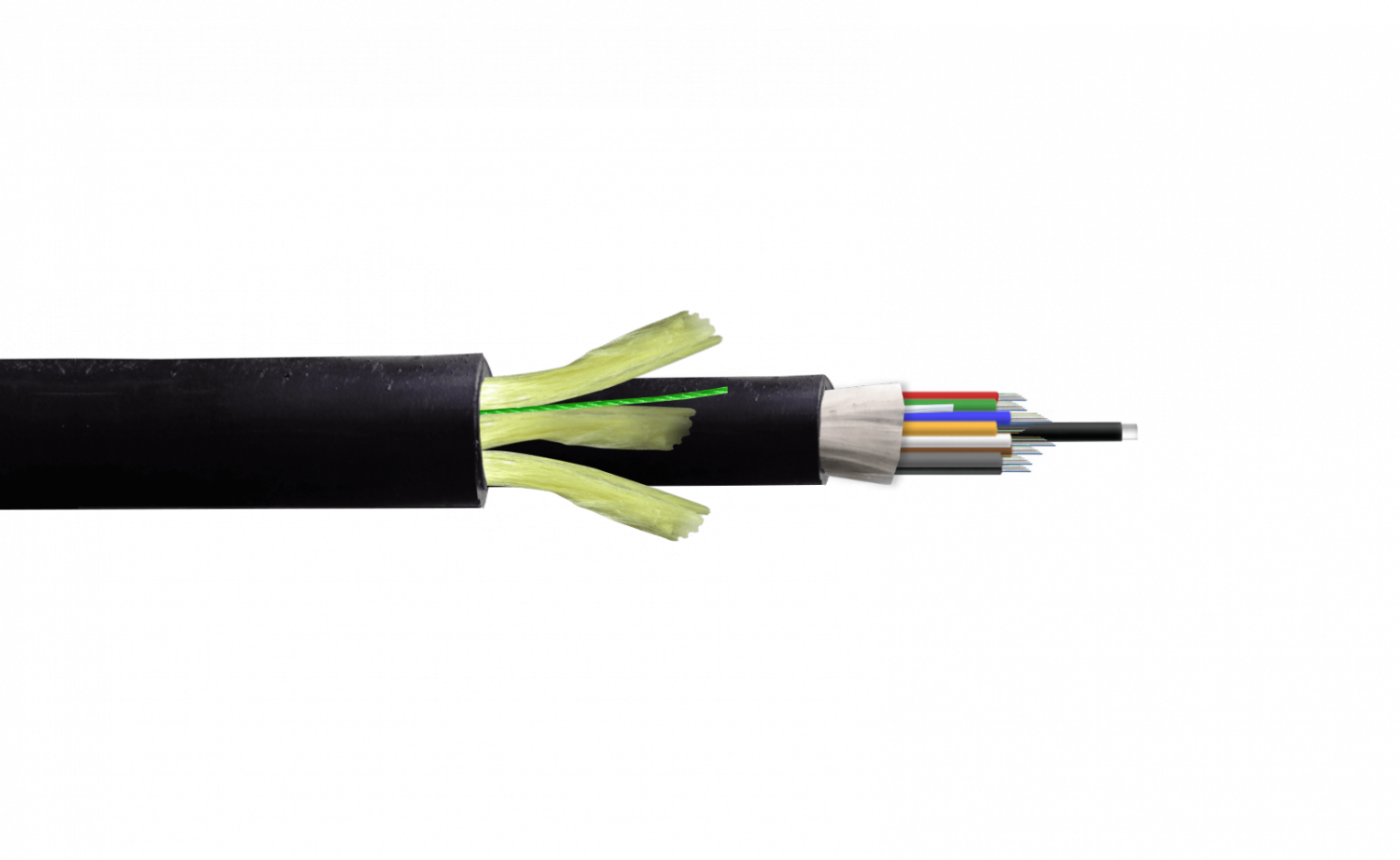 LK - CFSS96. SM 96-Fibras-G652D vano-200m ADSS 14mm Cable Ext-PE Doble ...