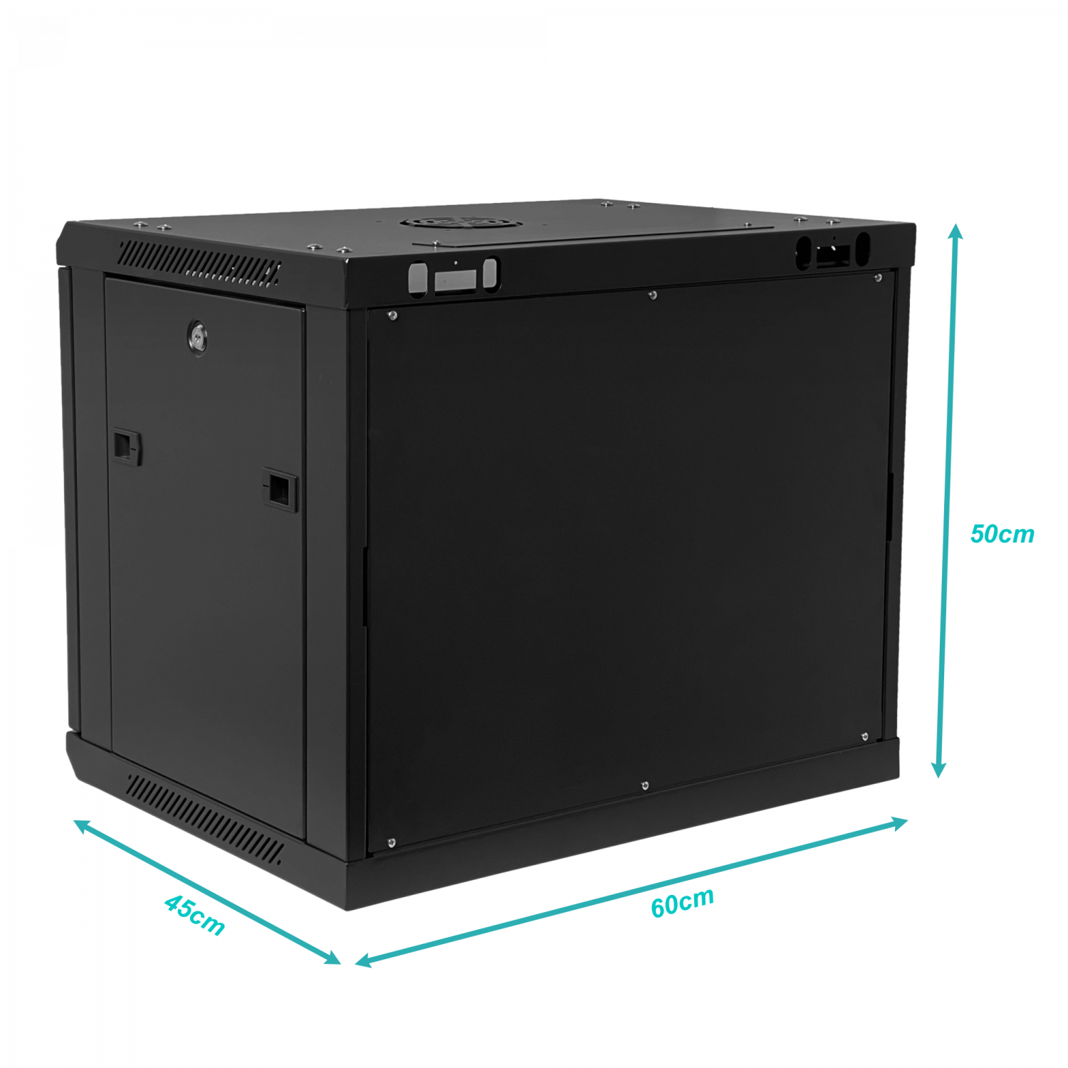 Espacio Rak LK - RK09-4LD. LINKMADE Desarmado 9U 45CM-Fondo Gabinete Rack Pared ...