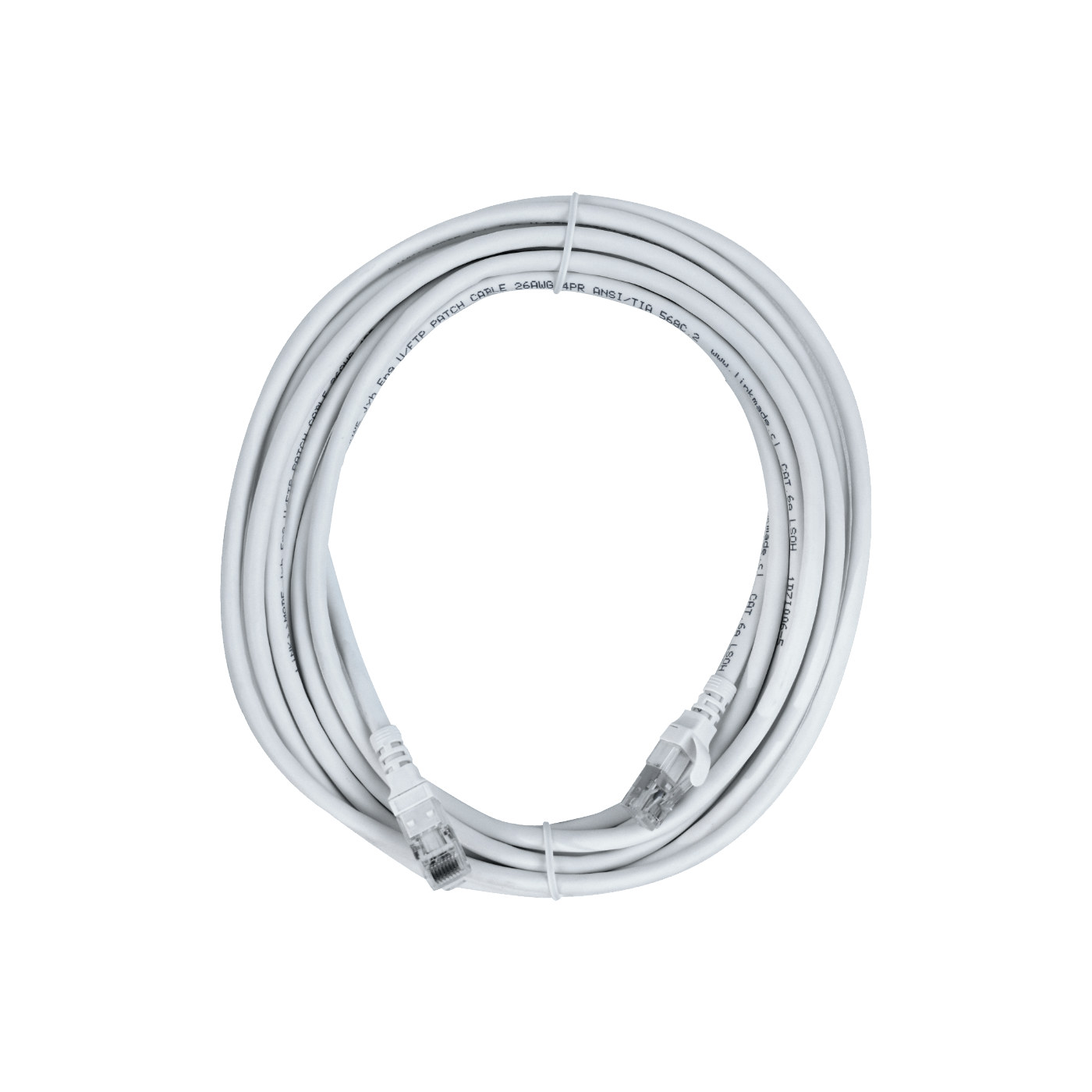 LINKMADE 5MT CAT6A U/FTP BLANCO LSZH CABLE PATCH INYECTADO MULTIFILAR