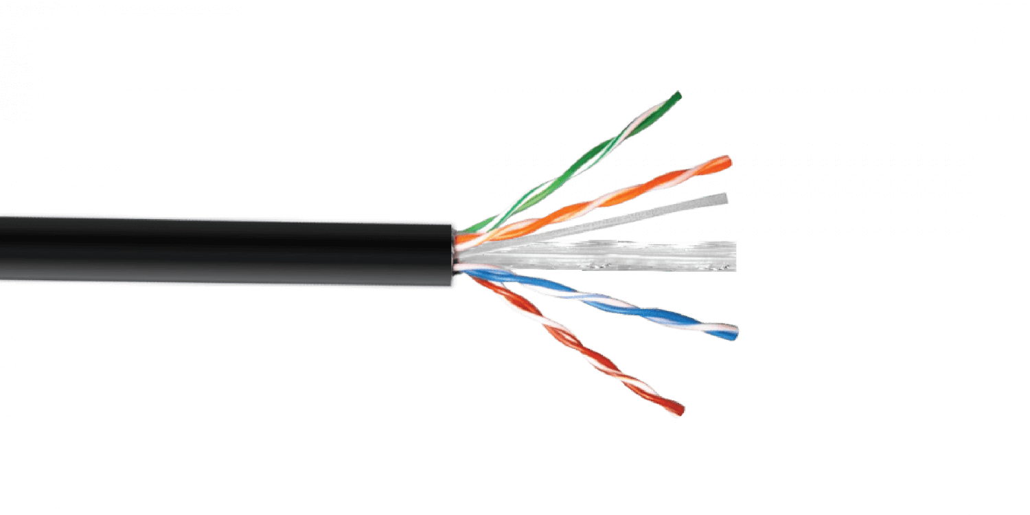 LINKCHIP 0,50MM SIM-CAT6 PE EXTERIOR NEGRO CABLE UTP 305MT COBRE UNIF