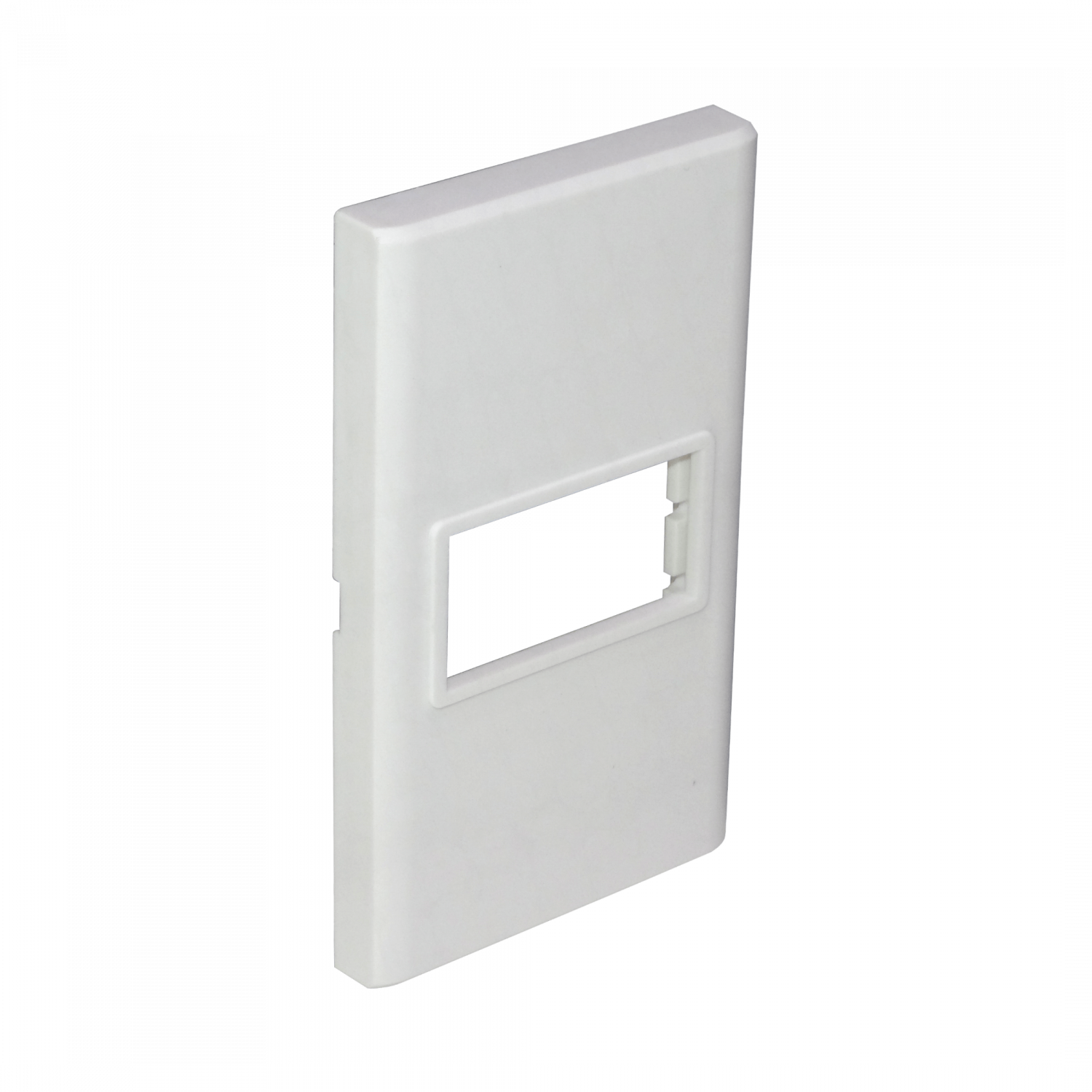 1-ESPACIO PLACA MURAL 120X70MM BLANCA FACEPLATE MULTIMEDIA LY-115