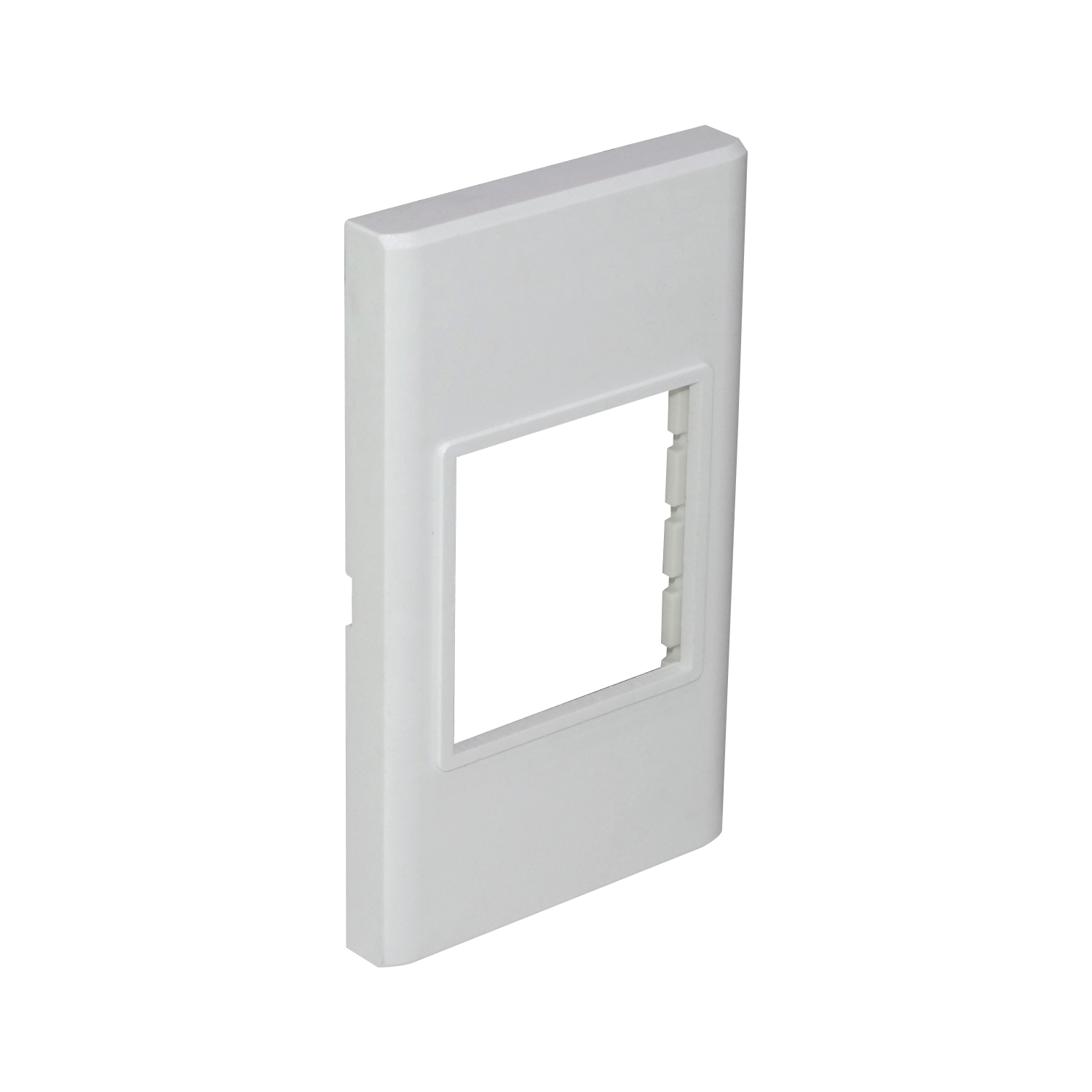 2-ESPACIOS PLACA MURAL 120X70MM BLANCA FACEPLATE MULTIMEDIA LY-116