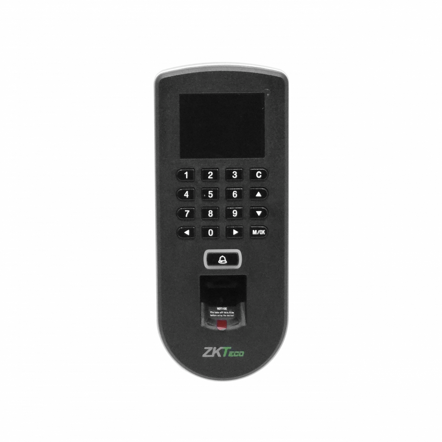 ZK C/PANTALLA CONTROL ACCESO RS485 LAN/IP INC-12V HUELLA-RFID 175X82MM