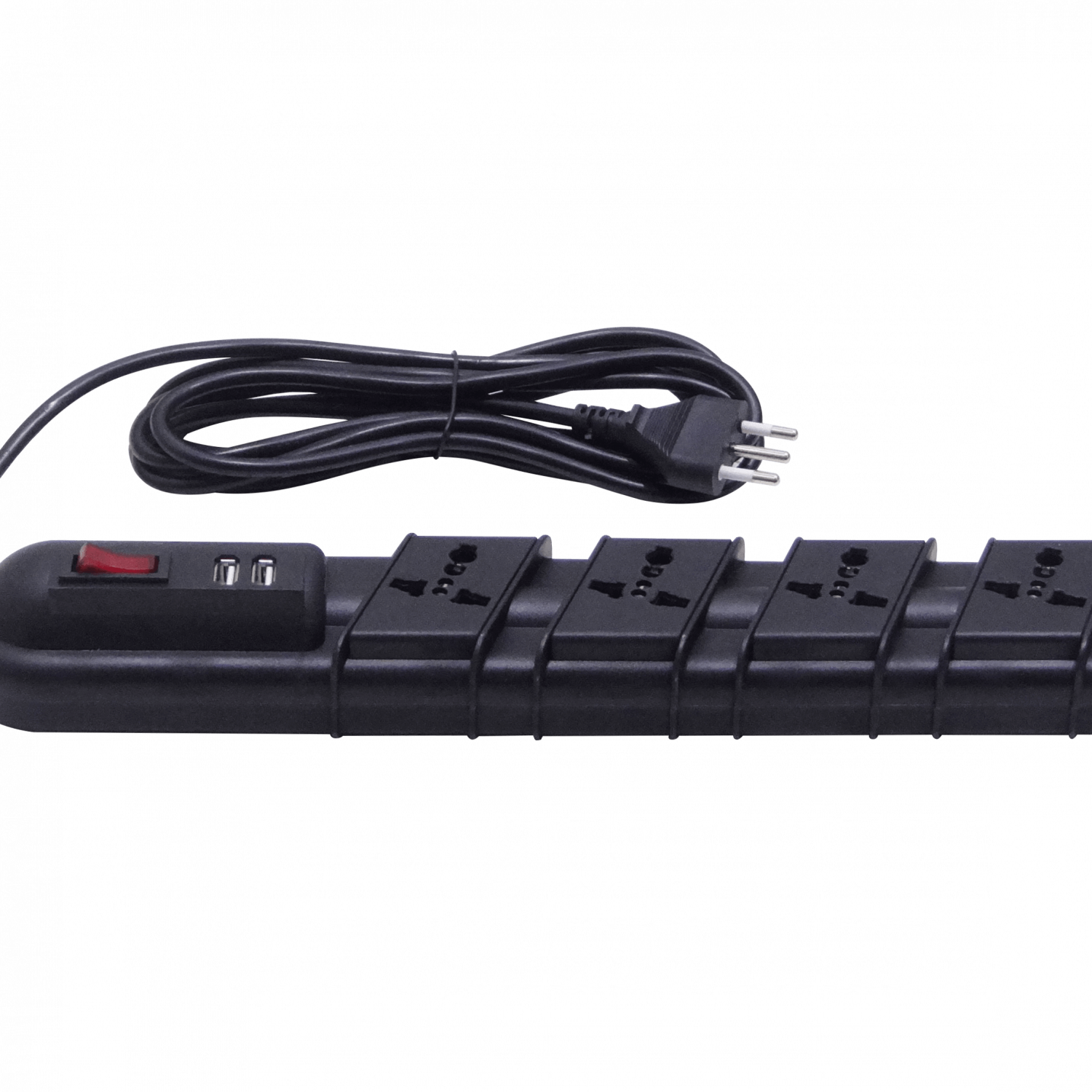 RITTIG NEGRO 4-MULT 2-USB5V ALARG 3MTS 10A-250V 2200W PILOTO-INTERRUPT