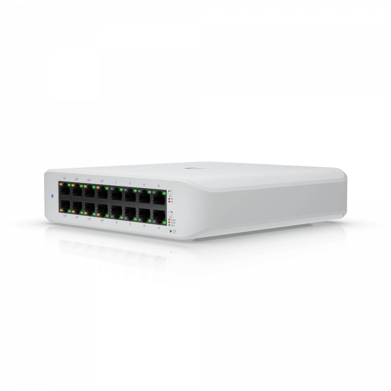UBIQUITI SWITCH DESKTOP 45W-TOT 16-1000-8-POE+48AF/52AT REQ-UNIFI