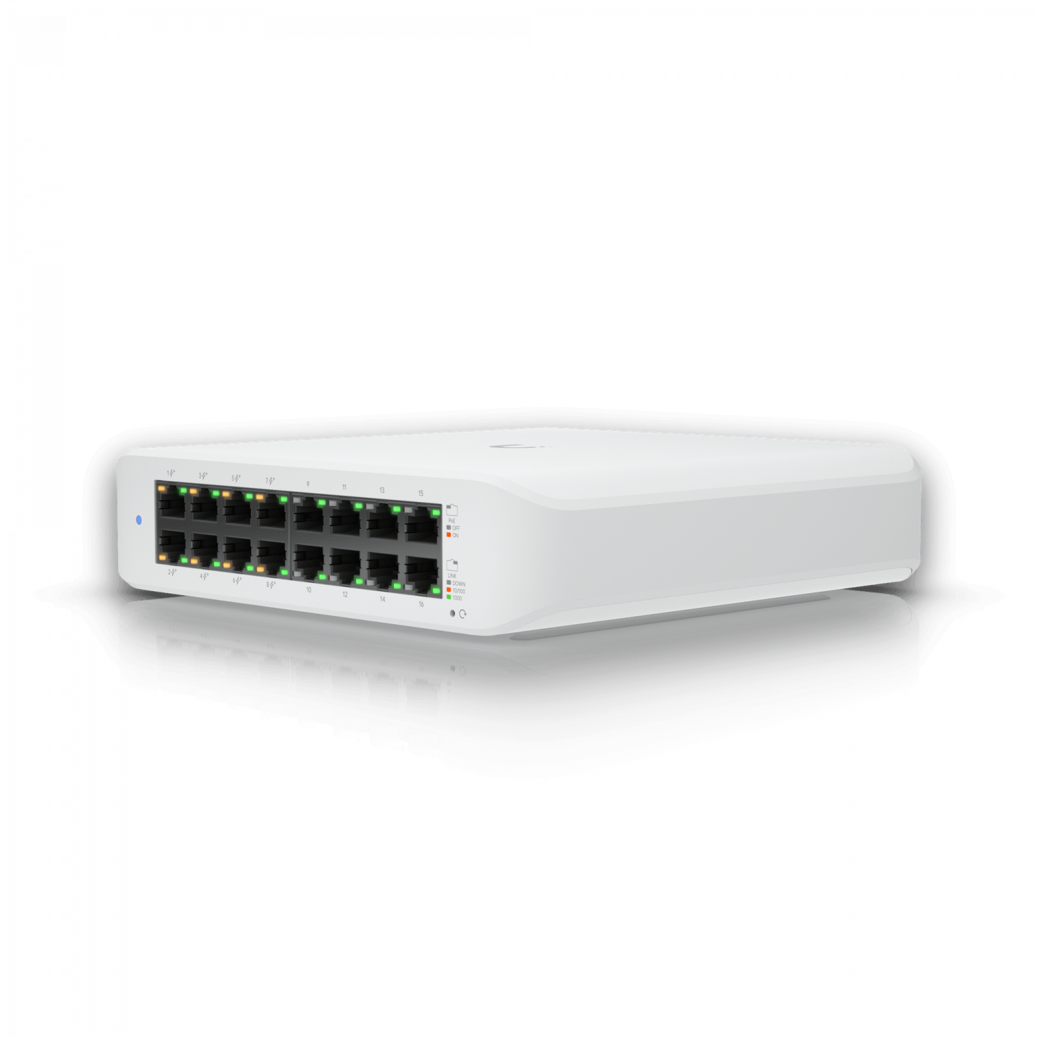 UBIQUITI SWITCH DESKTOP 45W-TOT 16-1000-8-POE+48AF/52AT REQ-UNIFI