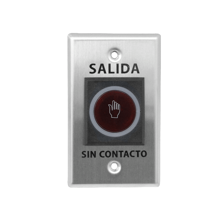 ZK PULSADOR SALIDA SIN-CONTACTO 10CM NO-TOUCH PLACAMETAL 115X70MM IP65