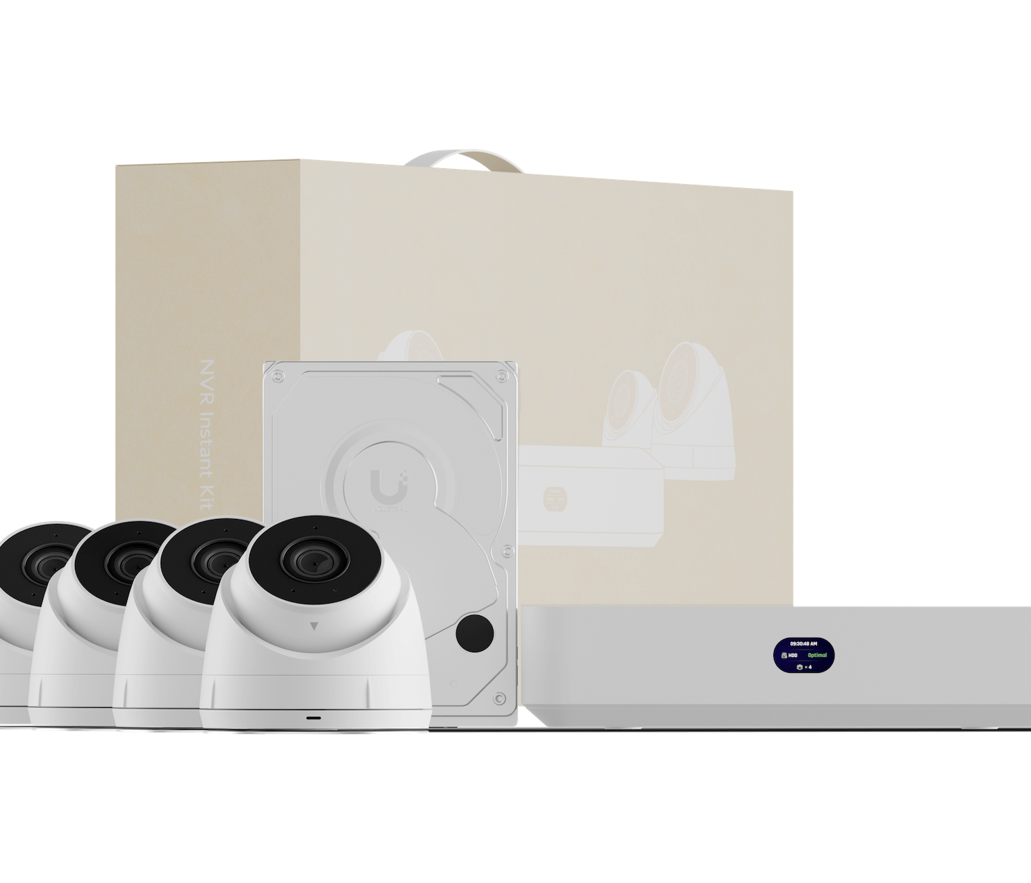 UI KIT 1-UNVR-INSTANT + 4-UVC-G5-TURRET-ULTRA DISCO-1TB PROTECT ACCESS
