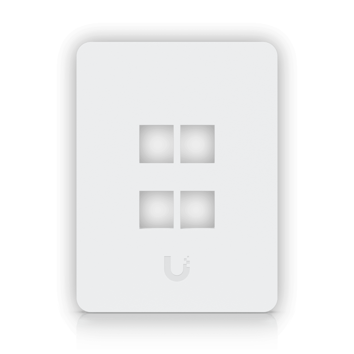 UI 1-UNIDAD BLANCO 4-KEYSTONE VERTICAL FACEPLATE PINTABLE 118X88MM