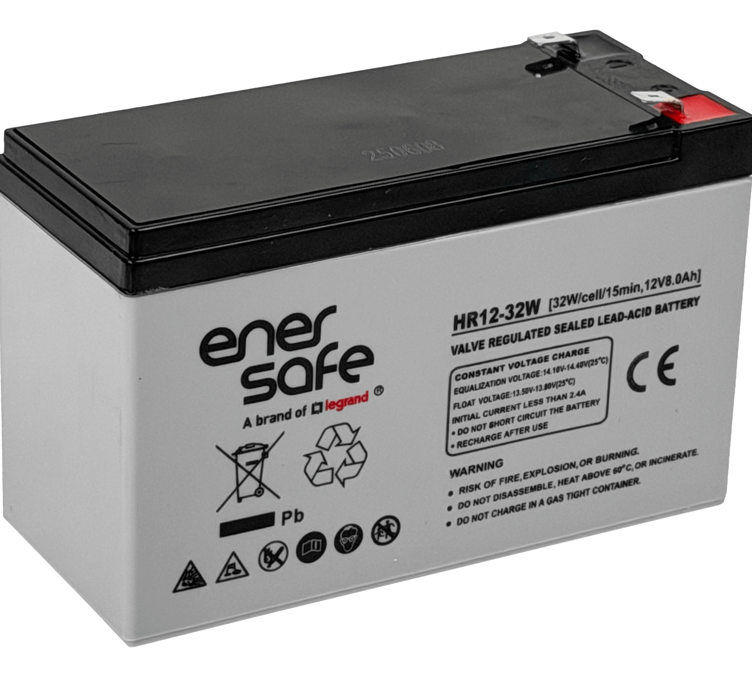 ENERSAFE BATERIA 8AH ACIDO-PLOMO 12V SELLADA VRLA HR12-32W 8AH