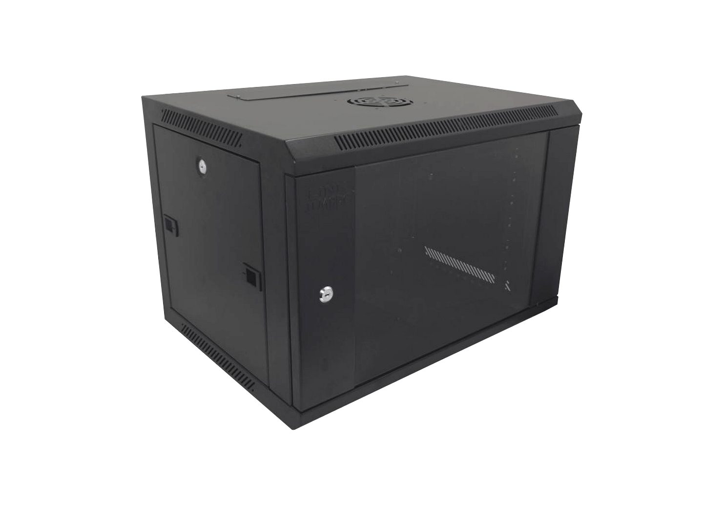 LINKMADE 45CM-FONDO 7U GABINETE RACK PARED NEGRO