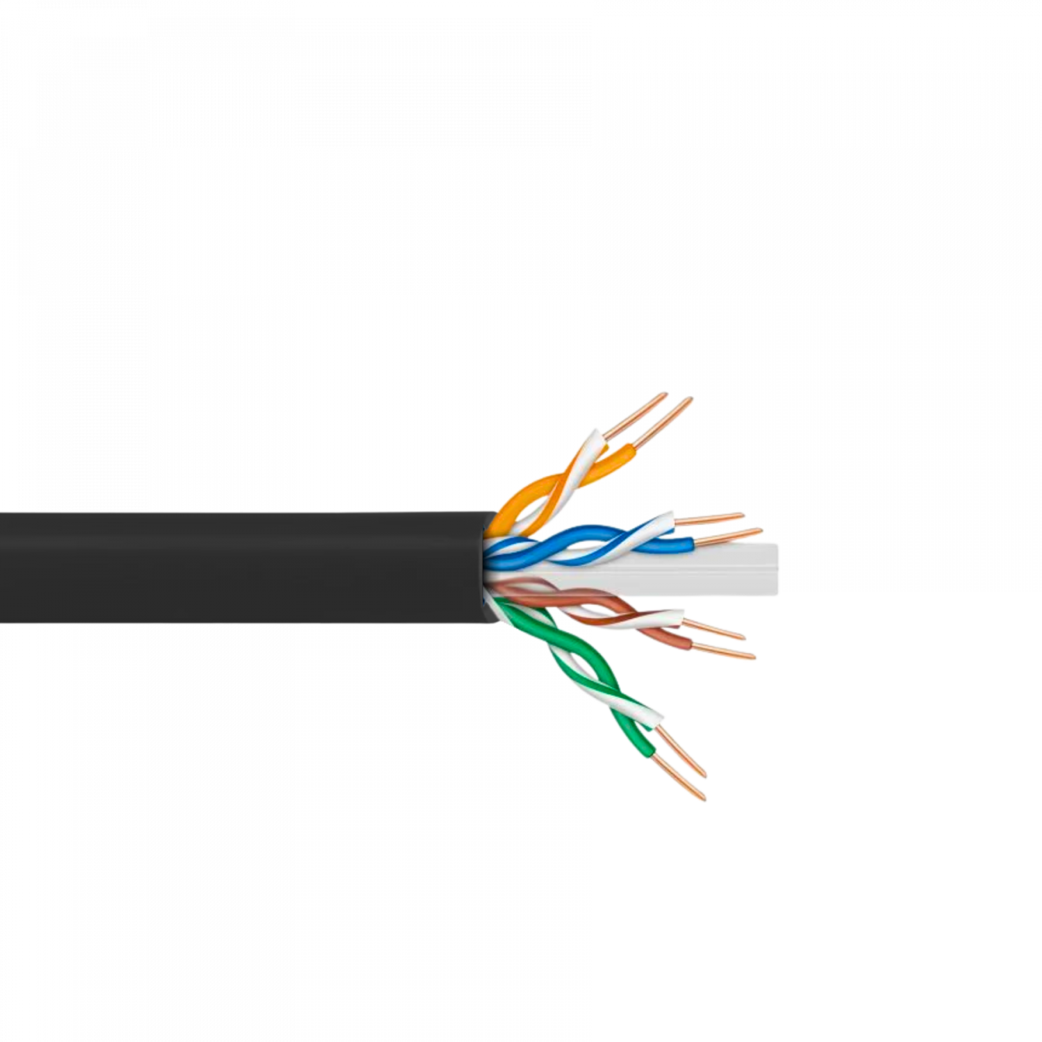 LINKMADE 300MT UTP EXTERIOR-PE UNIFILAR NEGRO CAT6 COBRE