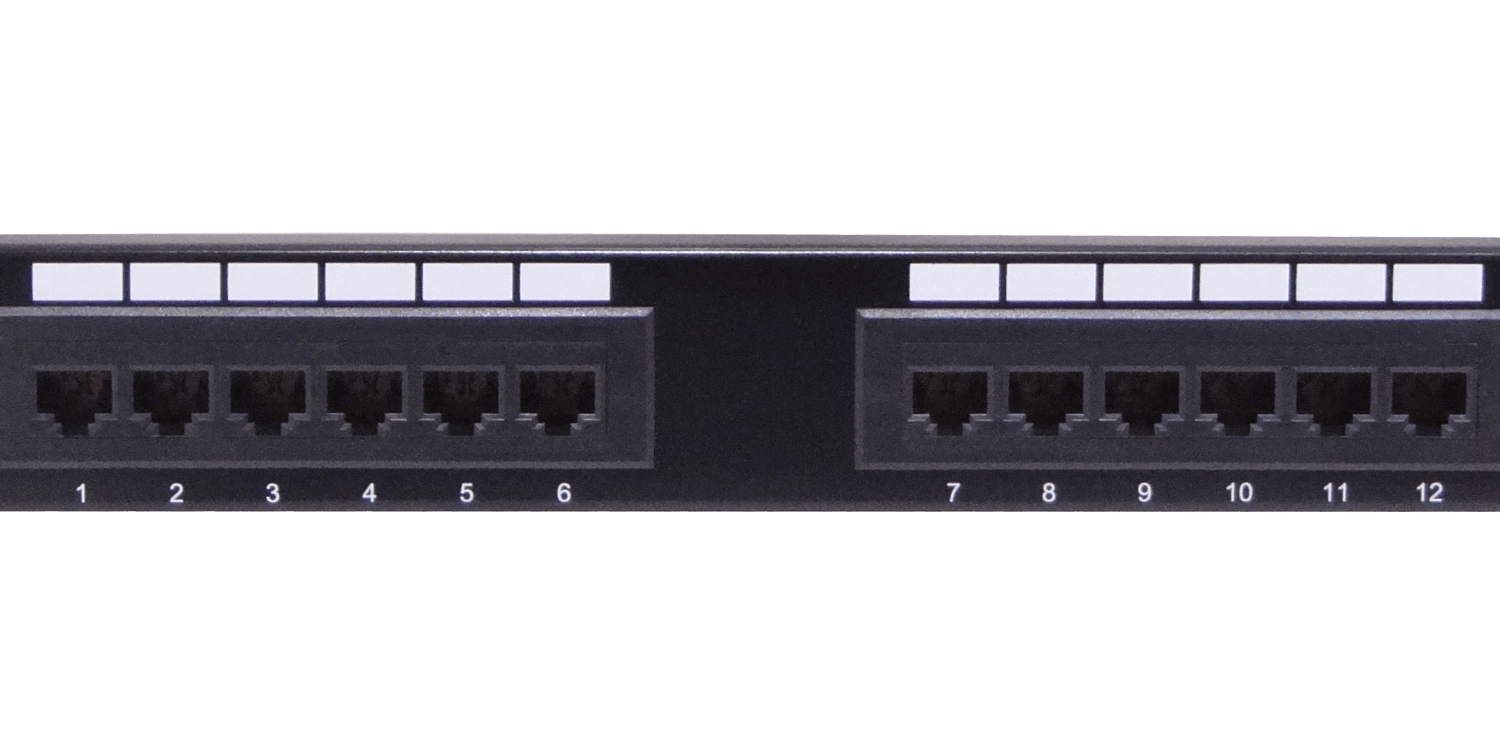 LINKMADE 12-RJ45 CAT6 UTP PATCHPANEL 1U CERTIFIC UL