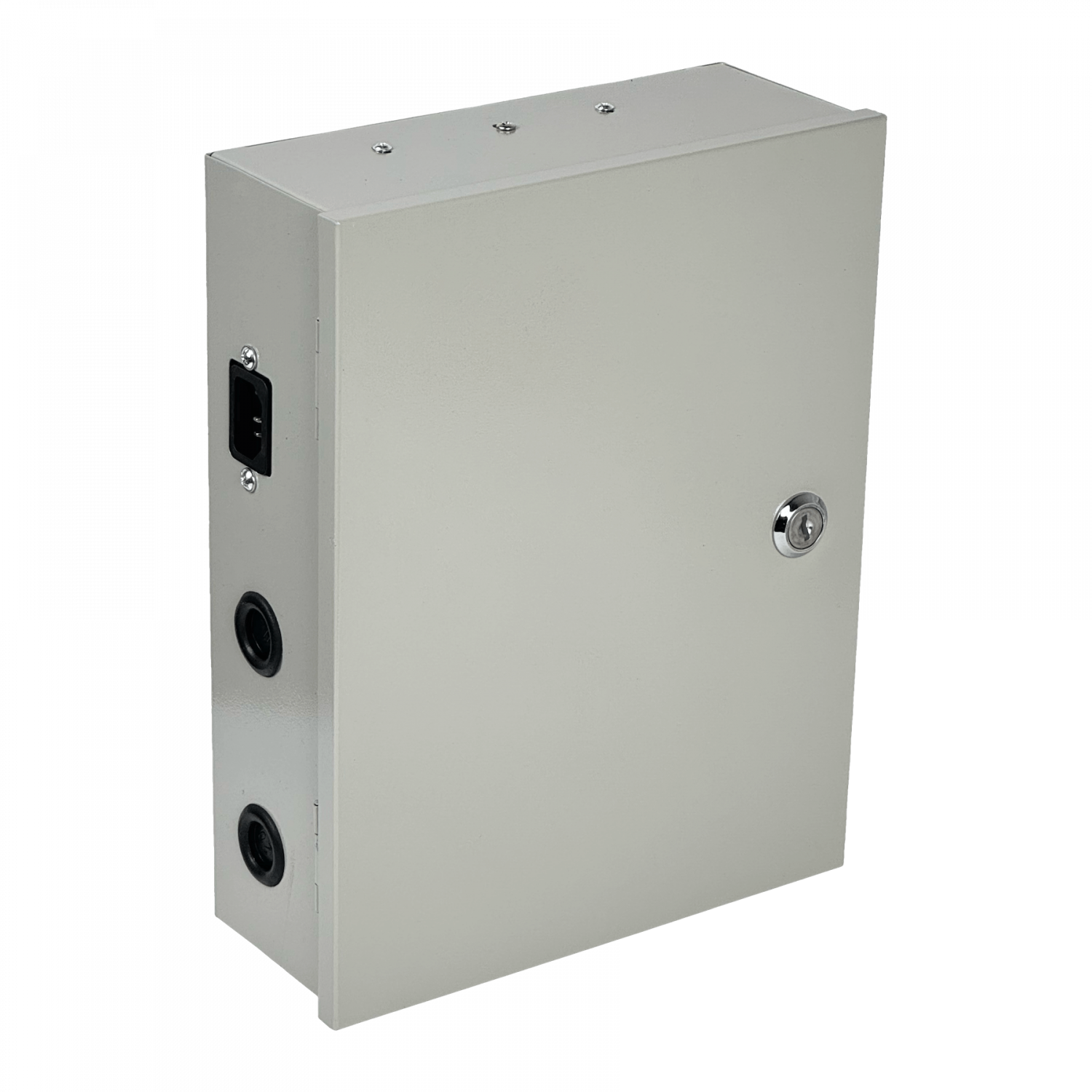 CCTV 12V 3A 9-SALIDAS FUENTE-CARGA-BATERIA GABINETE-LLAVE 100-240V C13