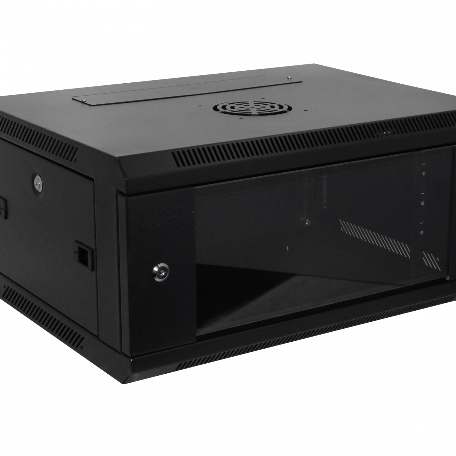 LINKMADE LATERALES-REMOV 4U 45CM-FONDO RACK PARED MURAL NEGRO