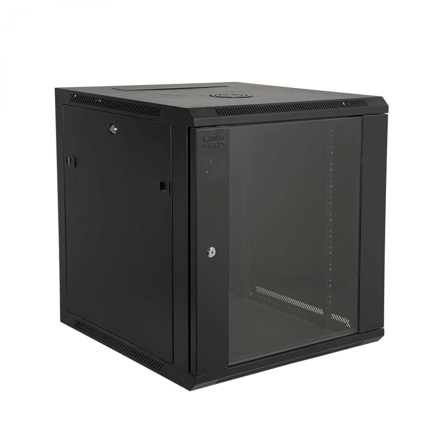 60CM-FONDO 12U GABINETE RACK PARED NEGRO INC-M6-2U