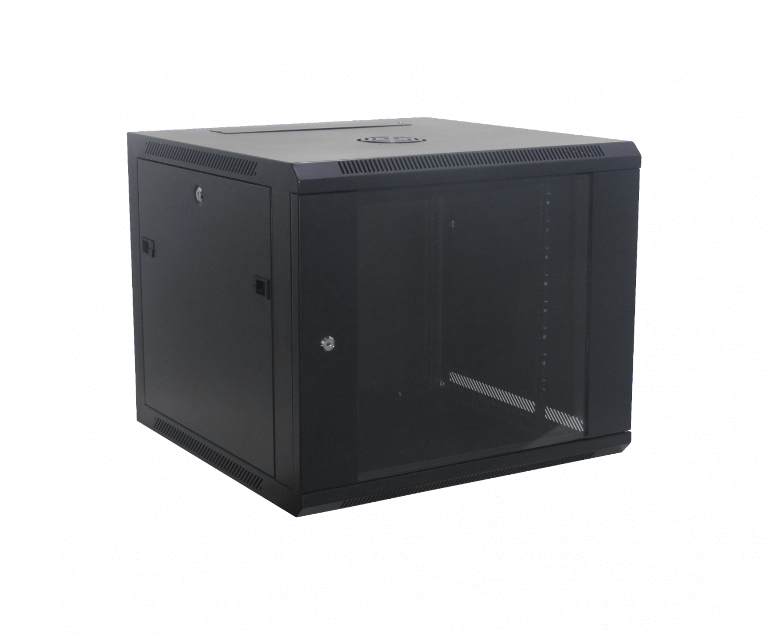 60CM-FONDO 9U GABINETE RACK PARED NEGRO INC-M6-2U