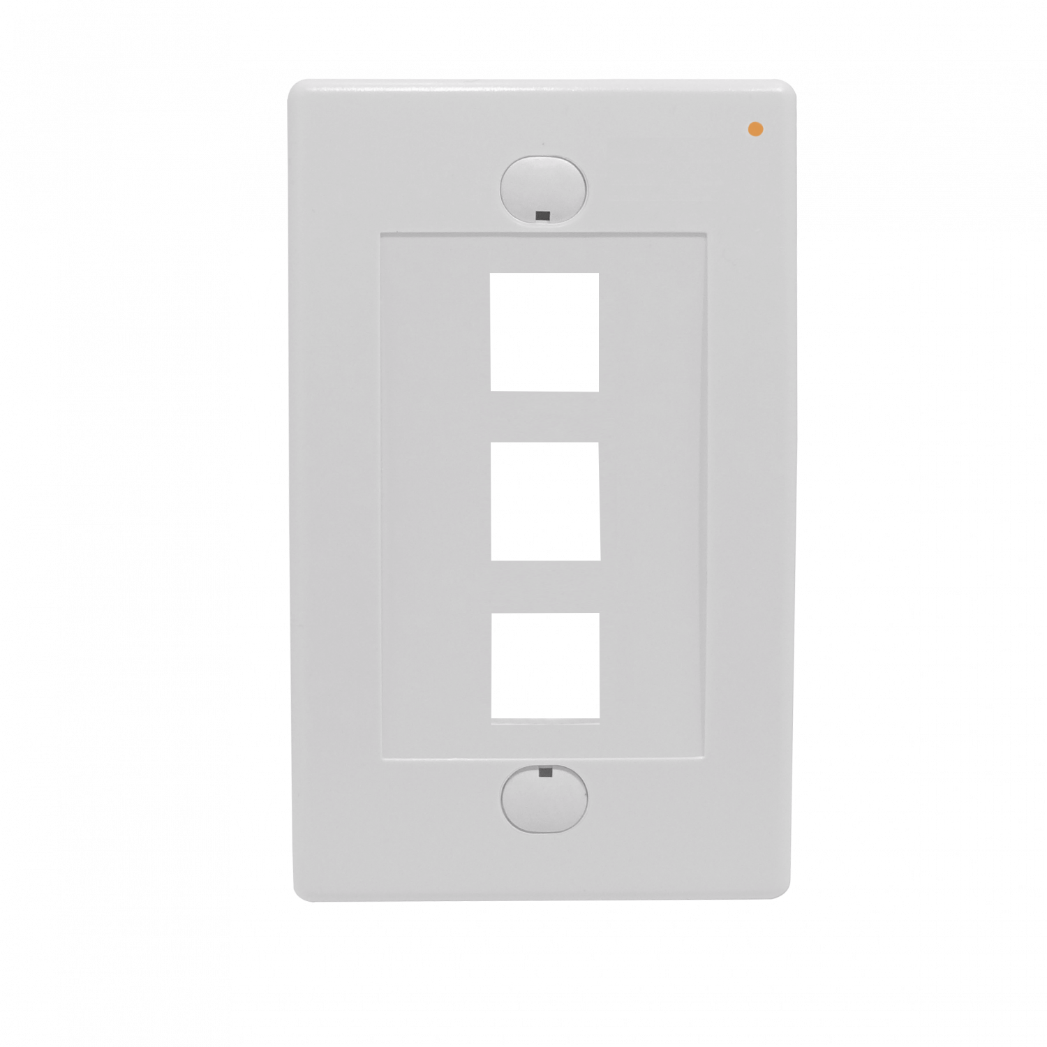 LINKMADE BLANCO 3-KEYSTONE VERTICAL FACEPLATE 70X114MM