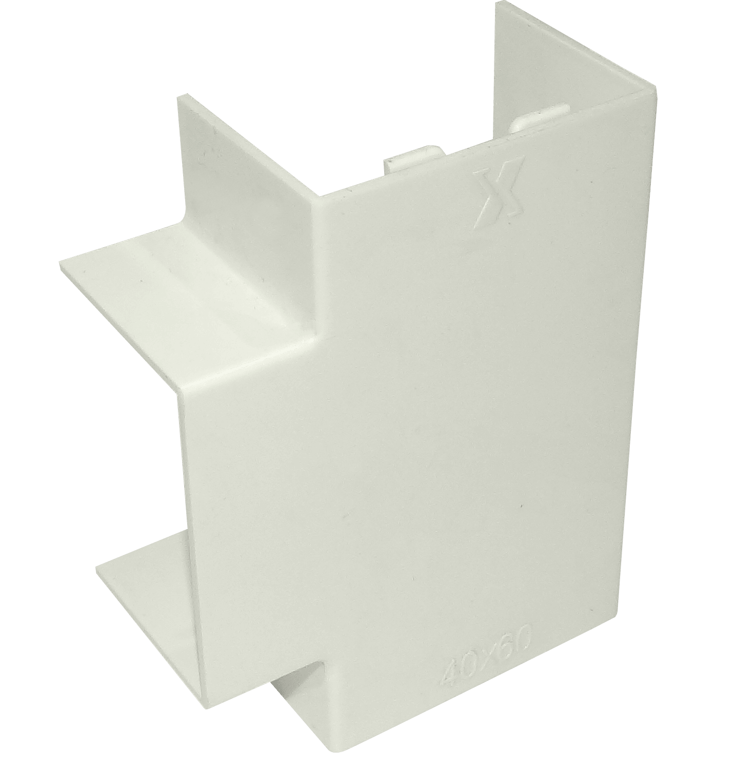LINKCHIP 60X40MM DERIVACION T BLANCA TEE CCA-6040-TE. P/CANALETA QN6W.