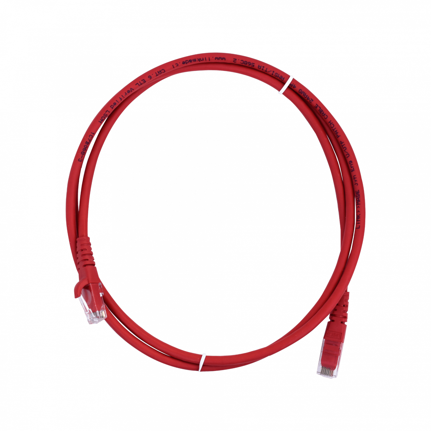 LINKMADE 1,5MT CAT6 ROJO LSZH CABLE PATCH INYECTADO MULTIFILAR