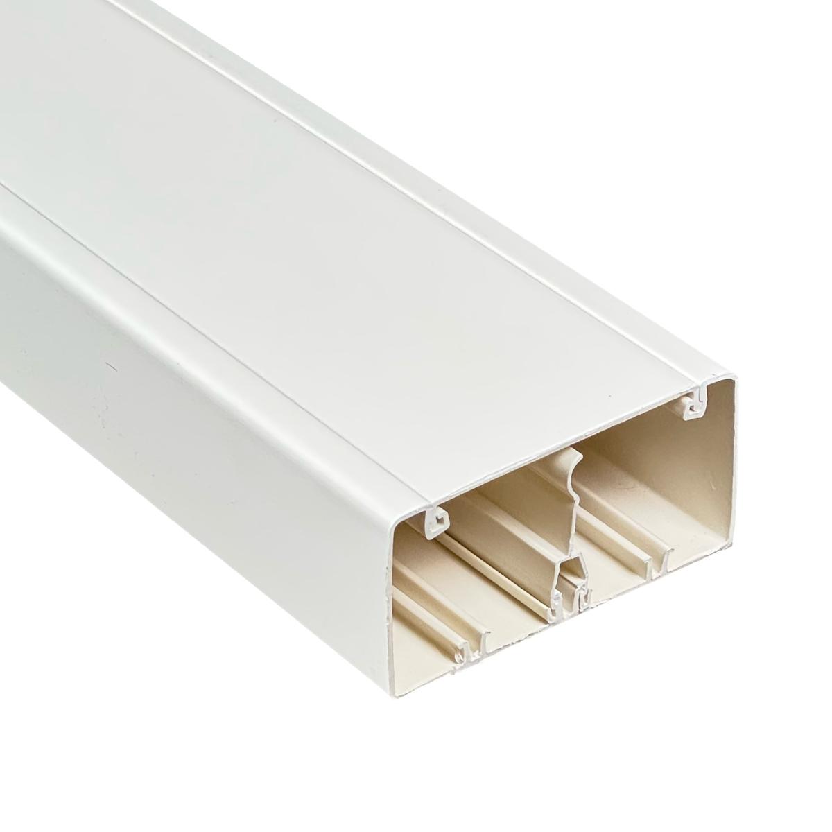LINKCHIP CANALETA PVC 100X50MM BLANCA SEPARADOR Y TAPA 2MT CC-10050-W.