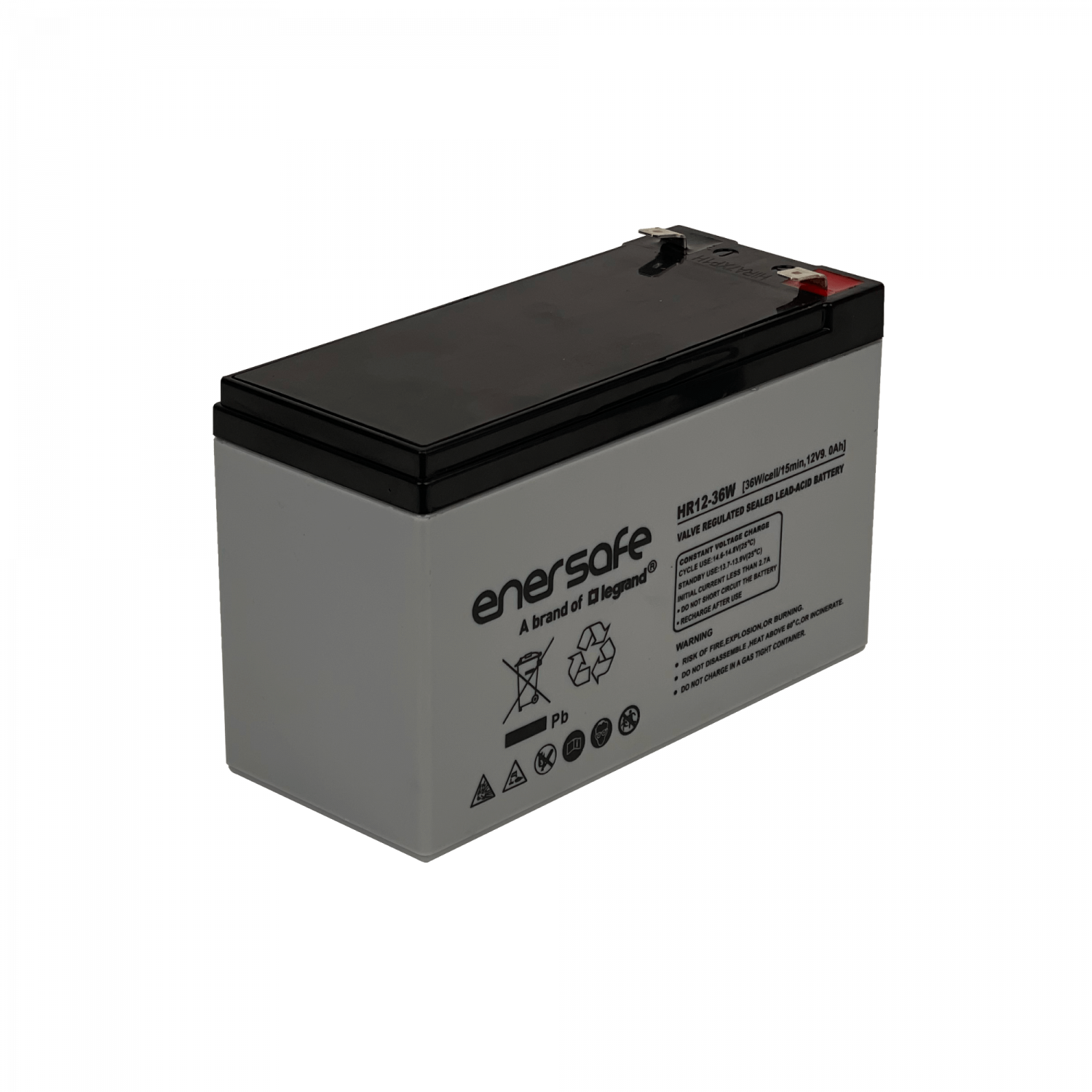 ENERSAFE BATERIA 9,0AH ACIDO-PLOMO 12V SELLADA VRLA HR12-36W 9AH