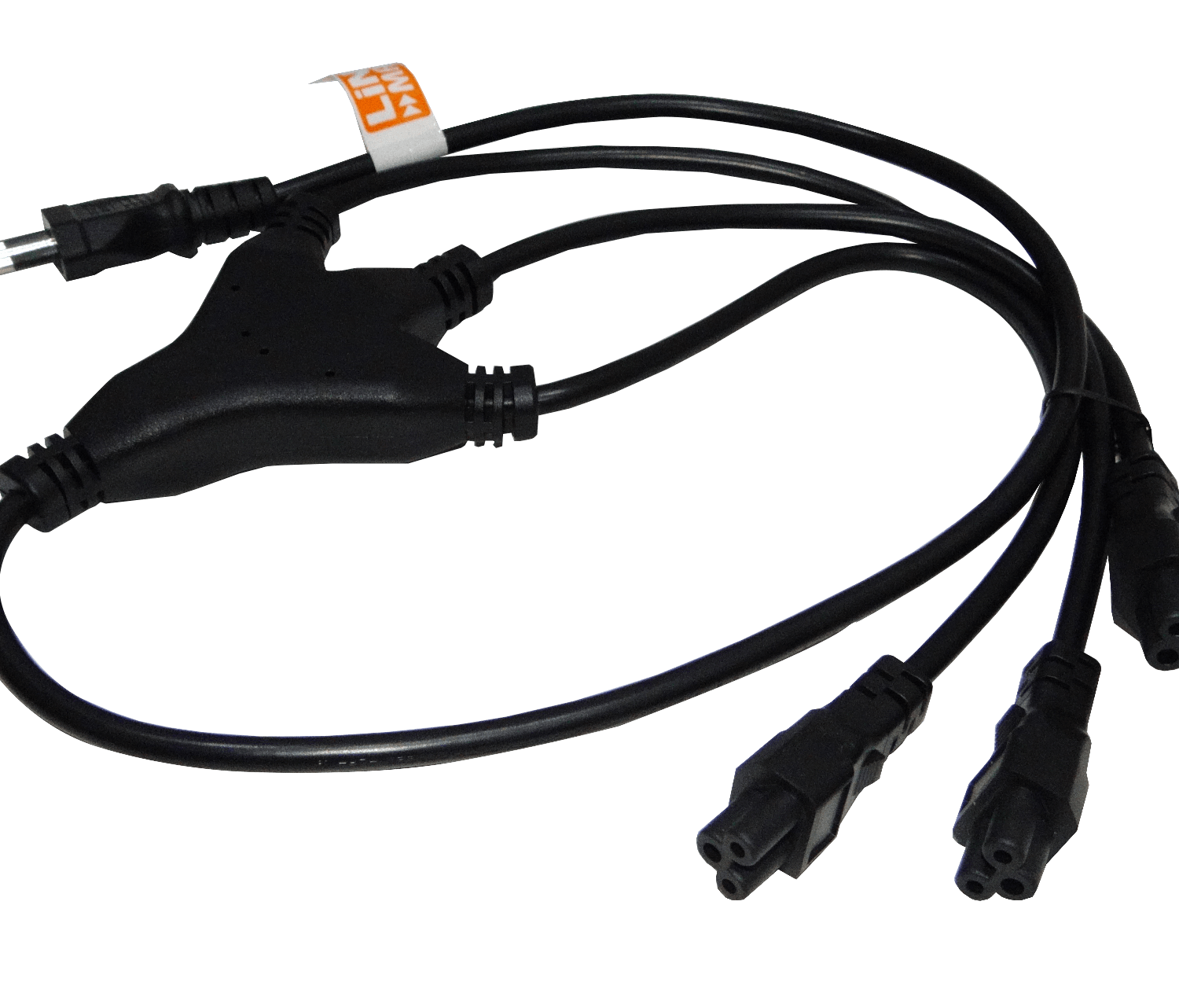 TRIPLE 0,9MT NEGRO TREBOL-C5-HEMBRA CL-MACHO CABLE PODER 6A 3X0,75MM2