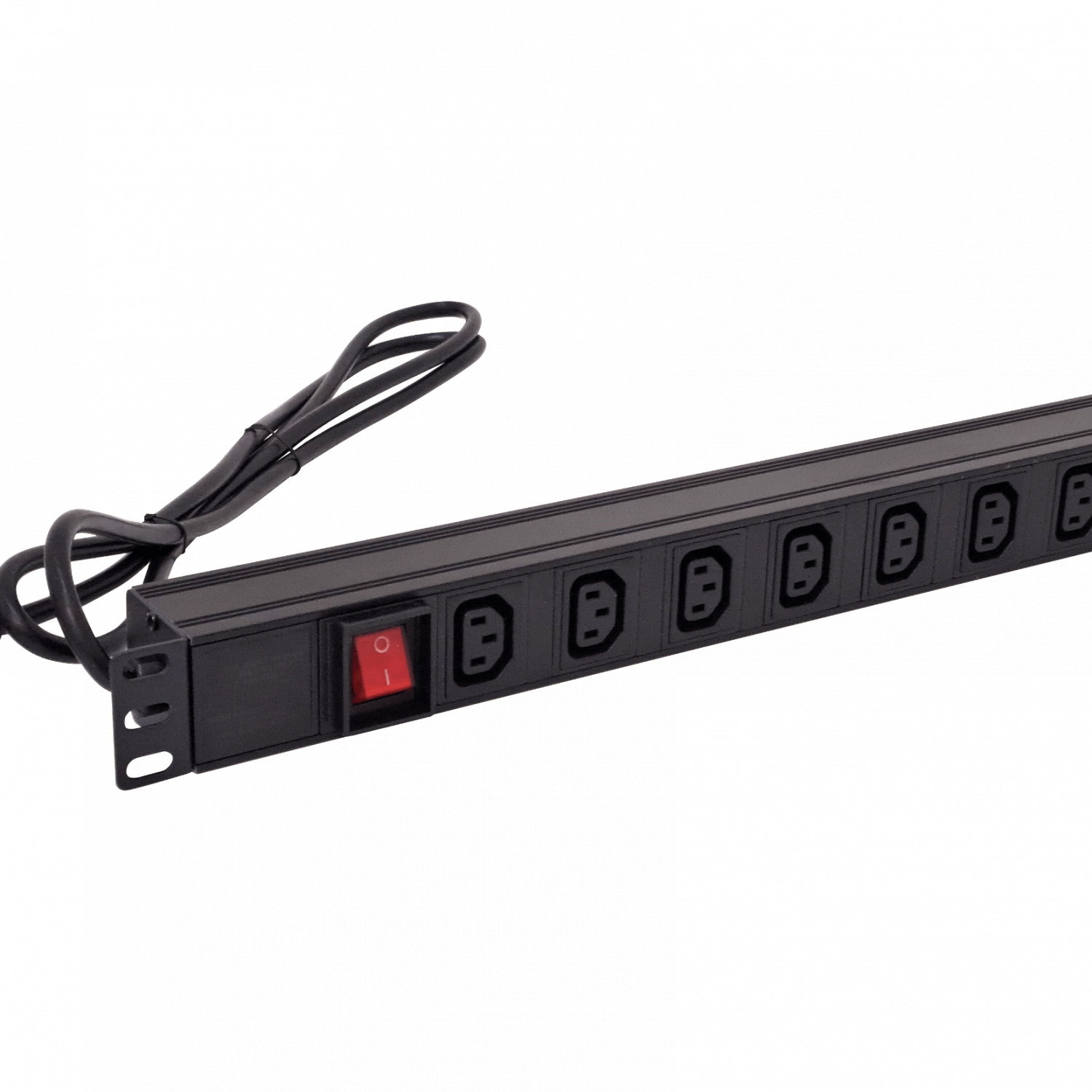 PDU 8-C13-ENCHUFES IN-SCHUKO-16A RACK-1U INTERRUPTOR PILOTO