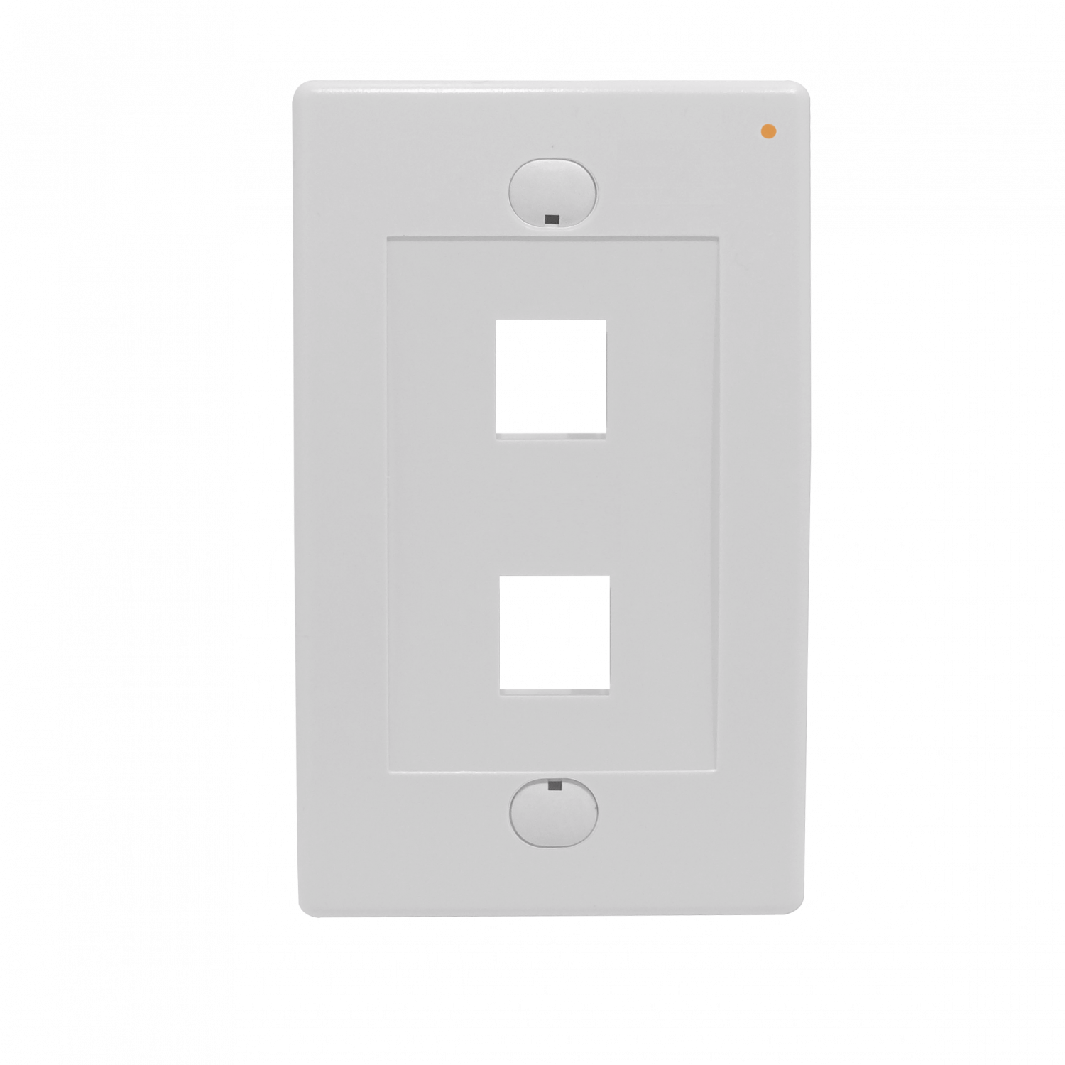 LINKMADE BLANCO 2-KEYSTONE VERTICAL FACEPLATE 70X114MM