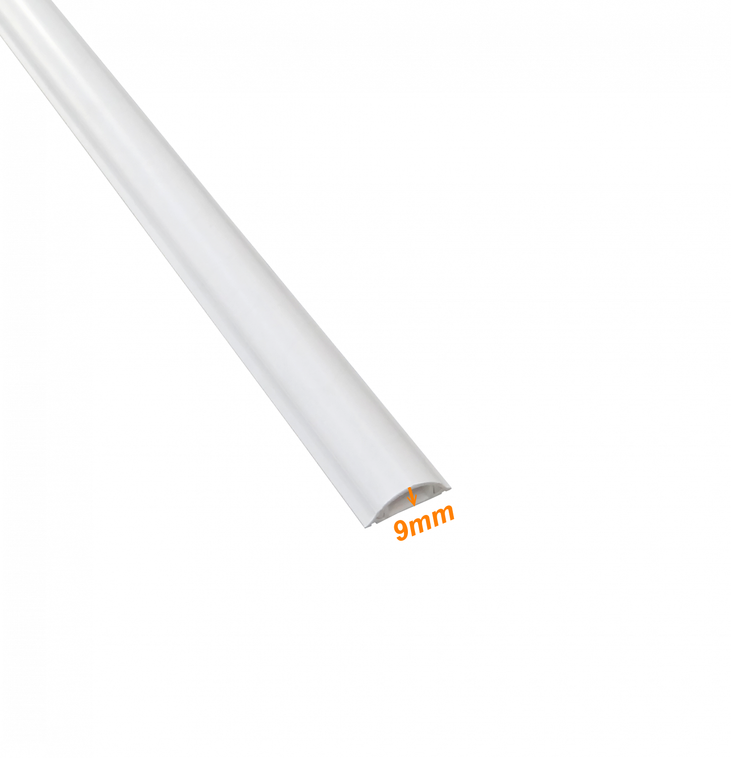 LINKCHIP 35X10MM 2MT 1,25MMTAPA 1,1MM-BASE PVC CANALETA DE PISO BLANCA