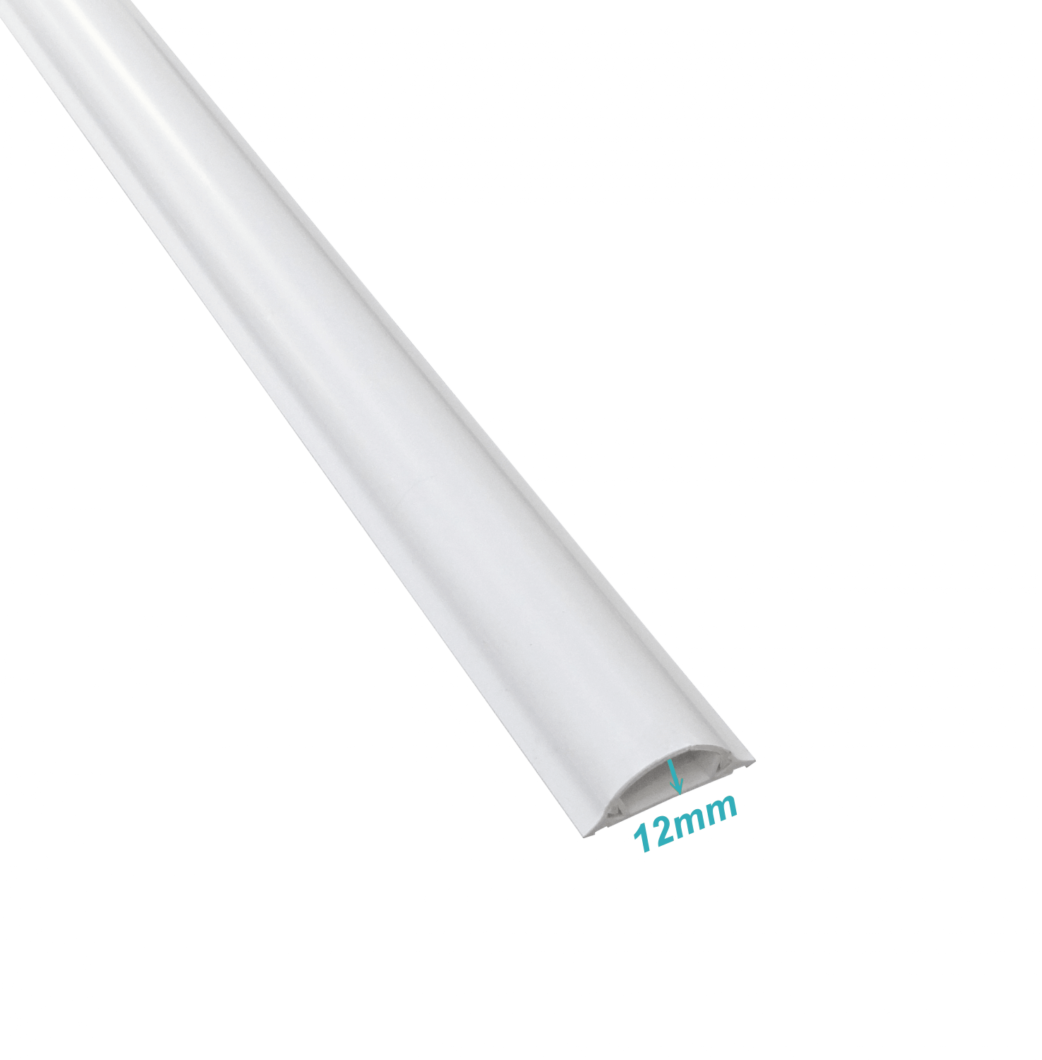 LINKCHIP 48X14MM 2MT 1,4MM-TAPA 1,1MM-BASE PVC CANALETA DE PISO BLANCA